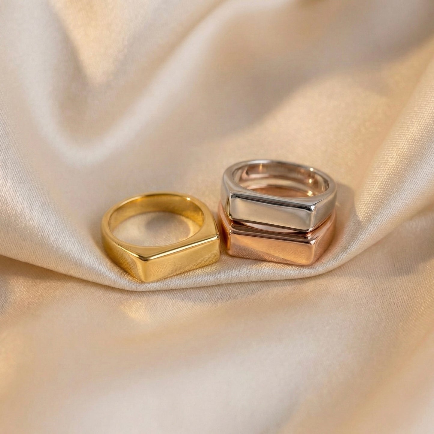 Classic Rectangular Signet Yüzük