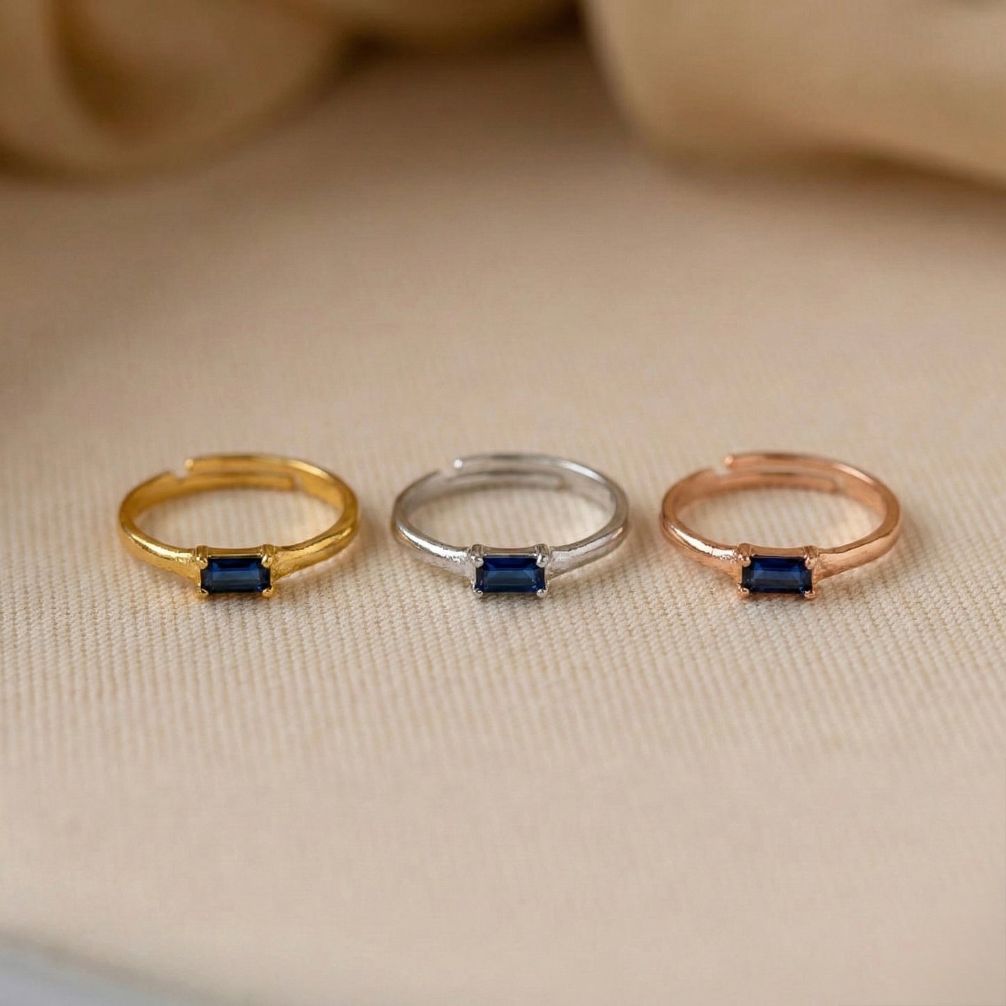 Oceanic Baguette Yüzük