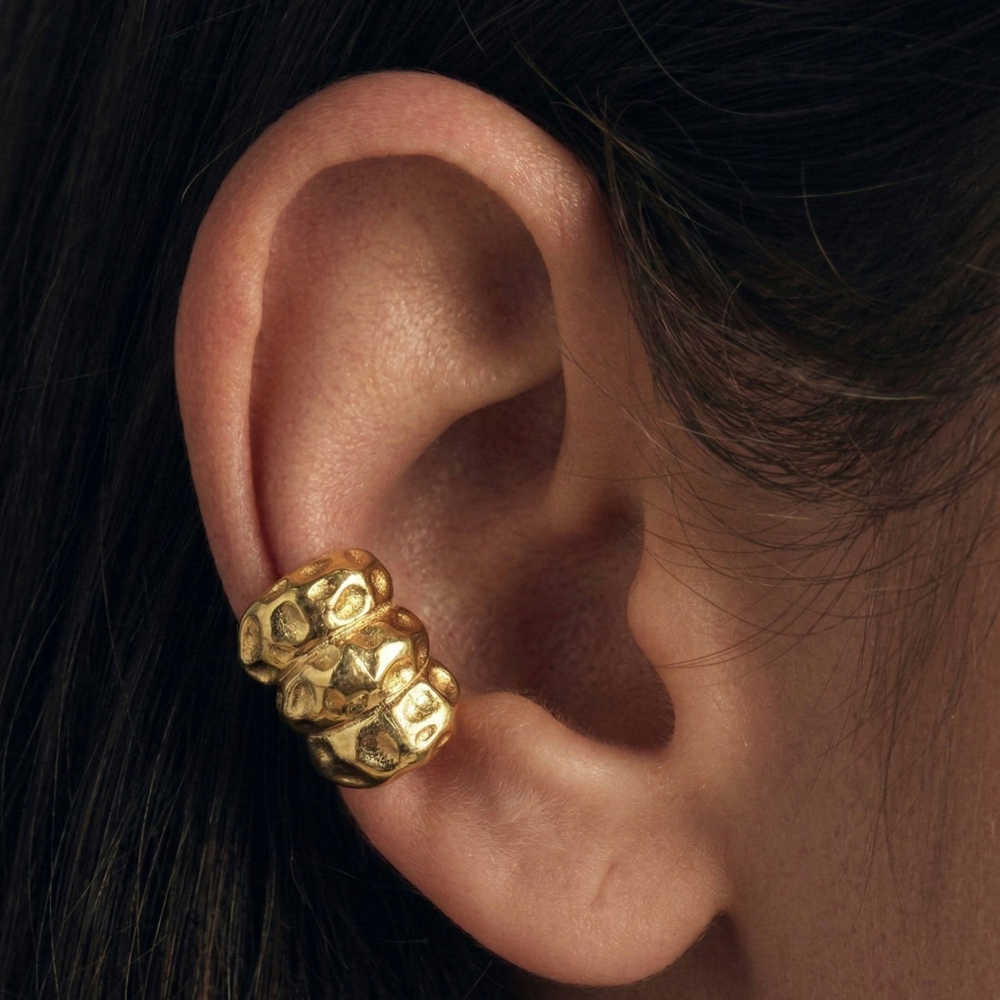 Crushed Dome Ear Cuff