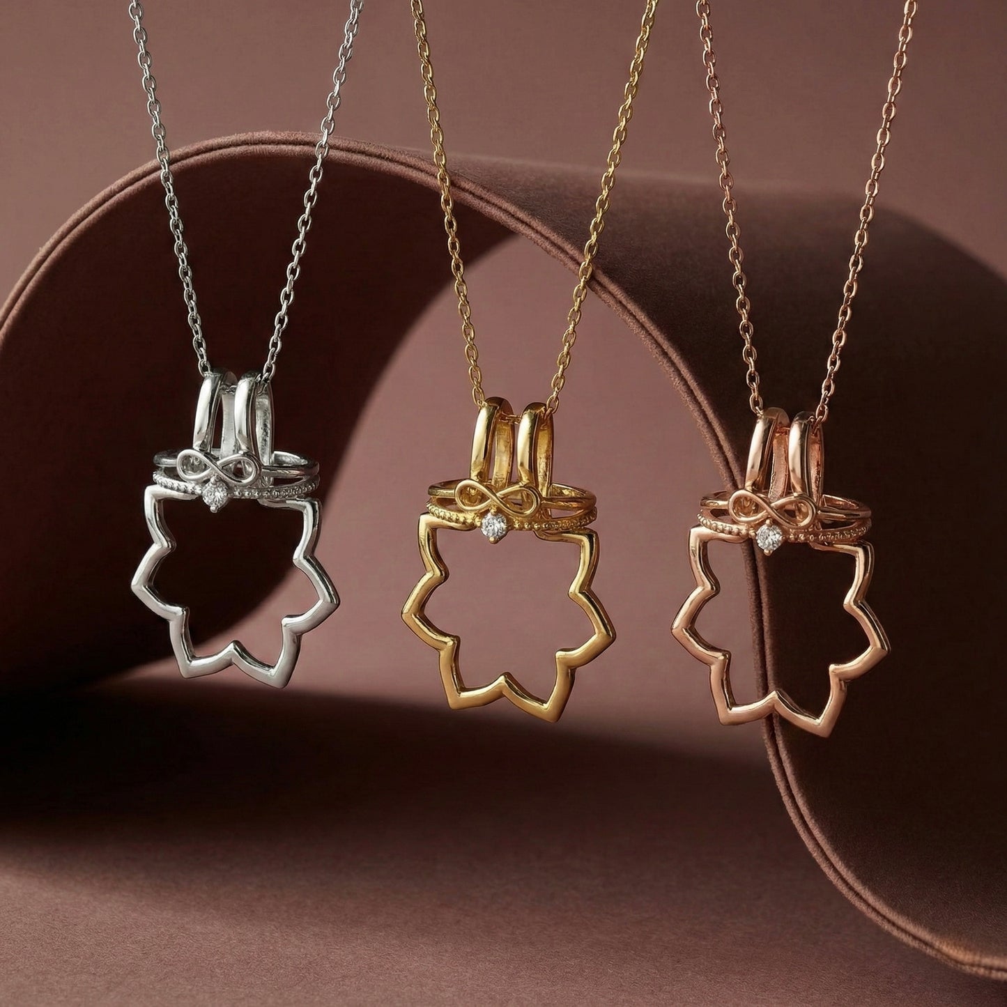 Lotus Ring Holder Kolye