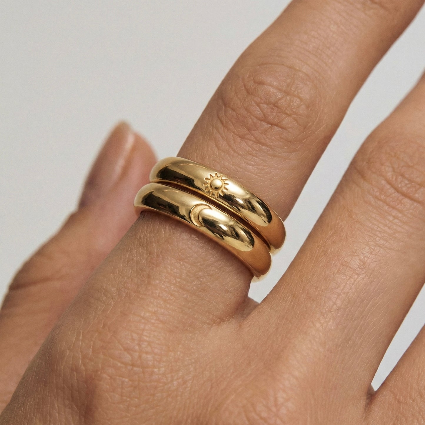 Sol & Luna Couple Yüzük Seti