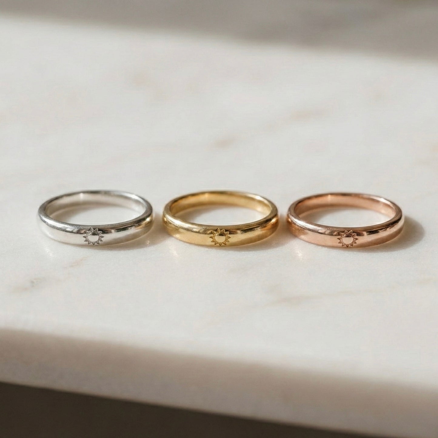 Sol & Luna Couple Yüzük Seti