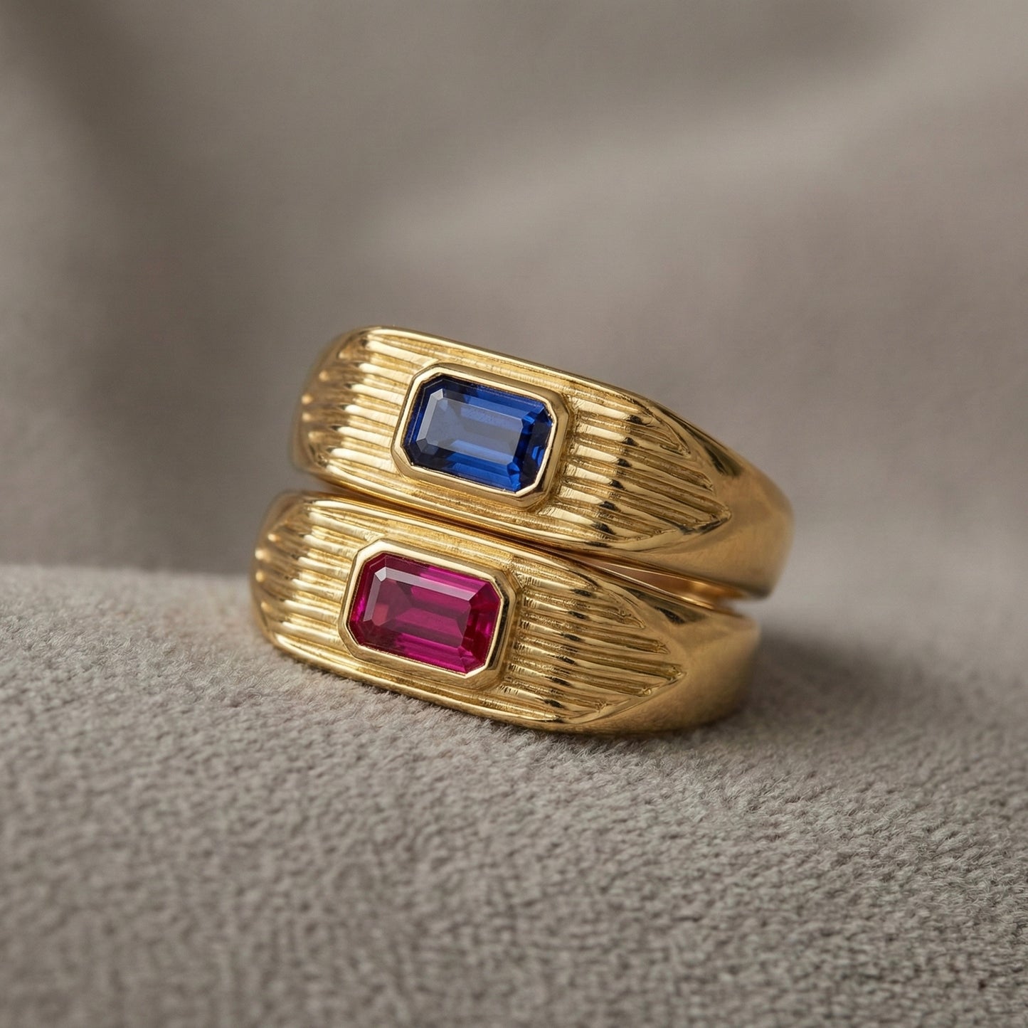 Rose Baguette Signet Yüzük