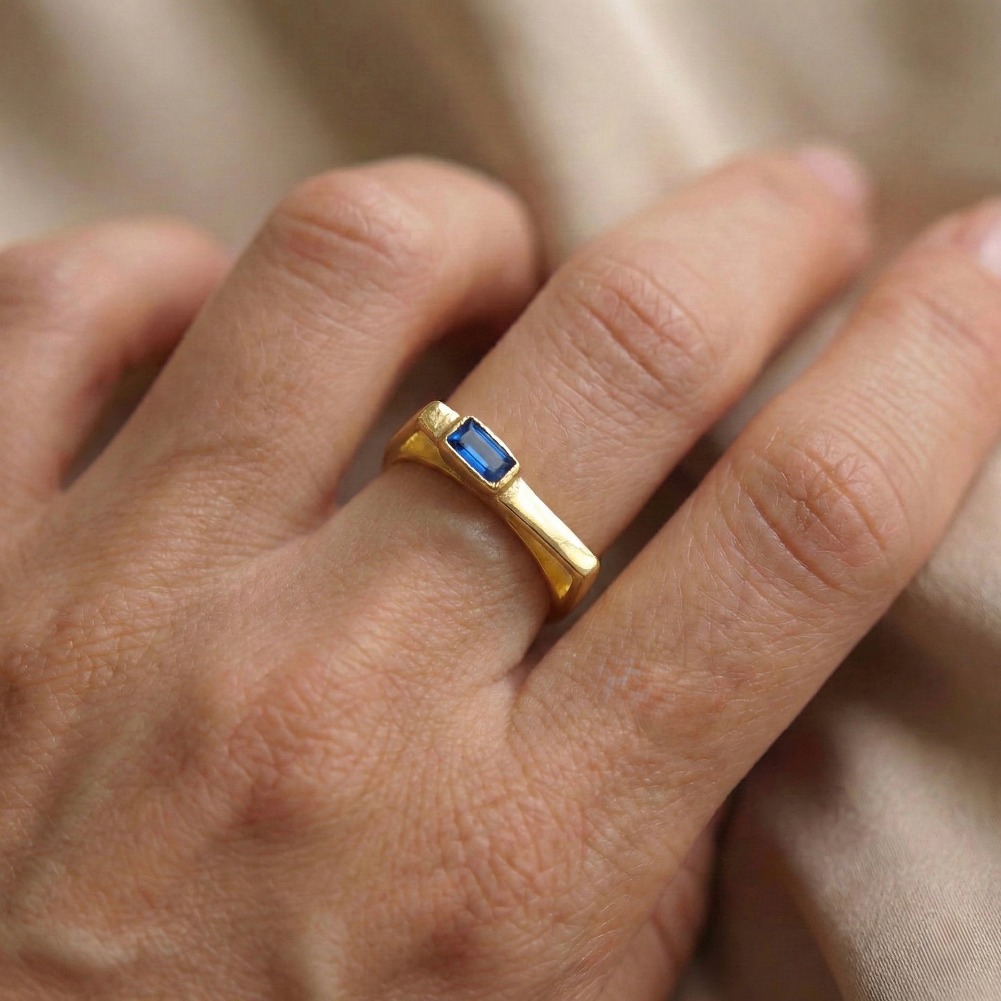 Oceanic Geometric Bridge Yüzük