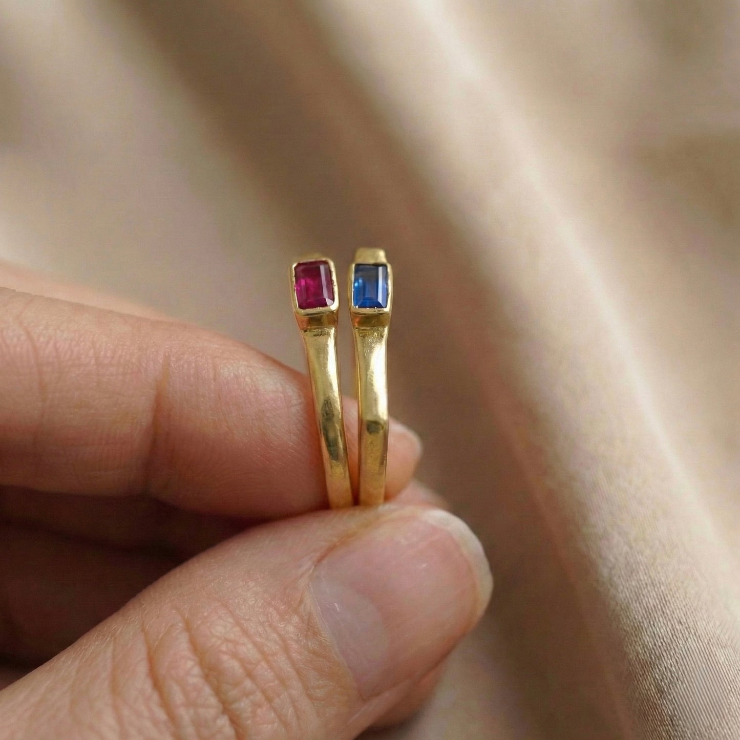 Oceanic Geometric Bridge Yüzük