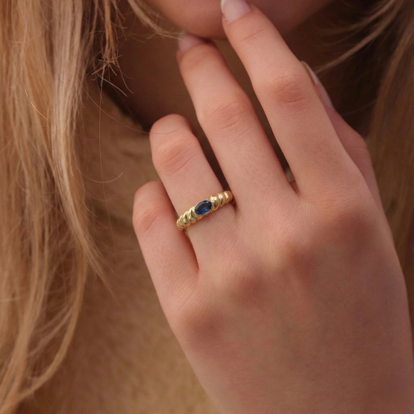 Oceanic Ripple Band Yüzük